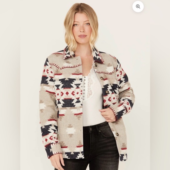 Idyllwind Jackets & Blazers - Idyllwind ESTERBROOK SOUTHWESTERN PRINT BLANKET SHACKET